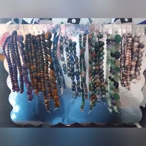 (6) semi-precious Stone beads